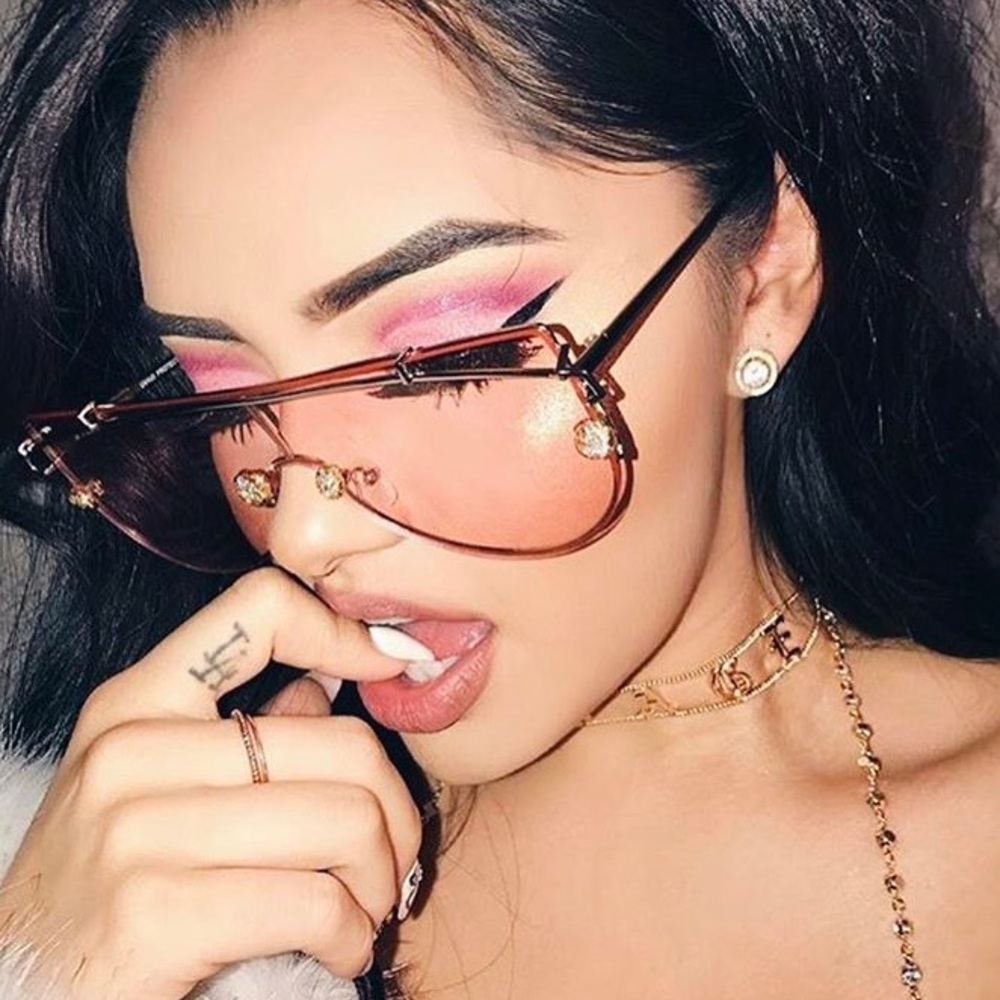 Pink Bling Festival Glamorous Sunglasses